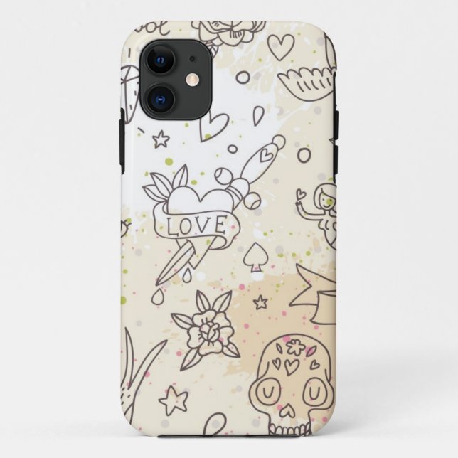 Tattoo concept pattern Case-Mate iPhone case (Back)