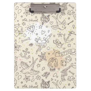 Tattoo concept pattern clipboard