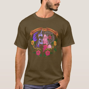 Tattoo Design Make Love Woman Skeleton Kiss It T-Shirt