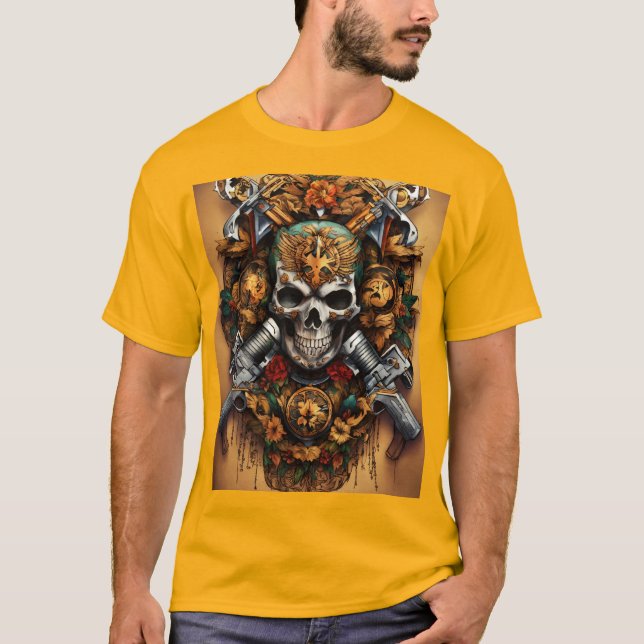  Tattoo Design tshirt for men  (Front)