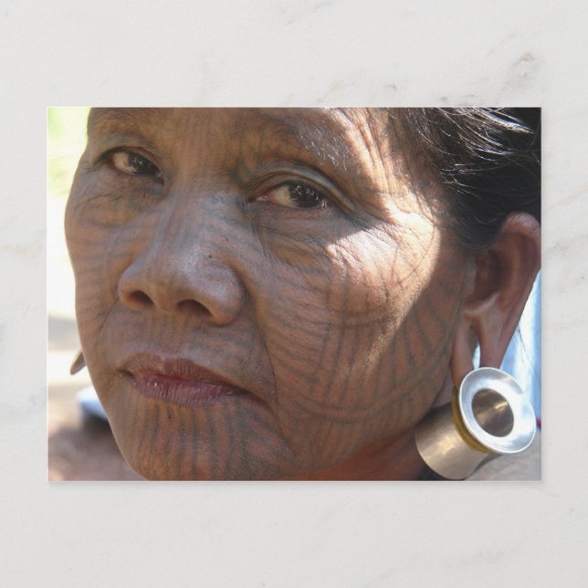 Tattoo Face Postcard (Front)