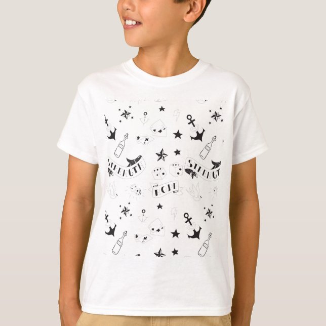 Tattoo Flash Hope Stickers T-Shirt (Front)