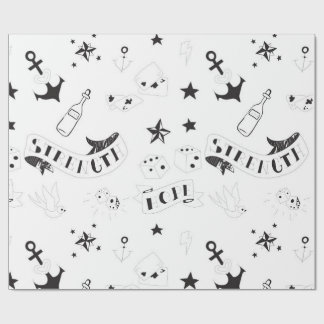 Tattoo Flash Hope Stickers Wrapping Paper