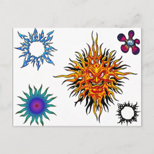 Tattoo Flash Postcard