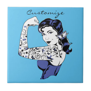 Tattoo Girl Arm Up Thunder_Cove Tile