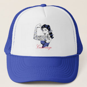 Tattoo Girl Arm Up Thunder_Cove Trucker Hat