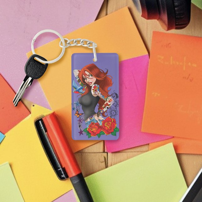 Tattoo Girl Key Ring (Creator Uploaded)
