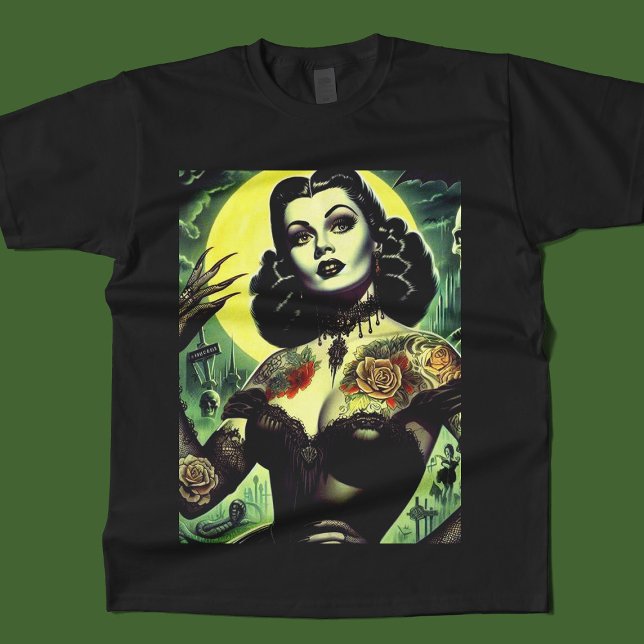 Tattoo Goth Woman T-Shirt (Creator Uploaded)