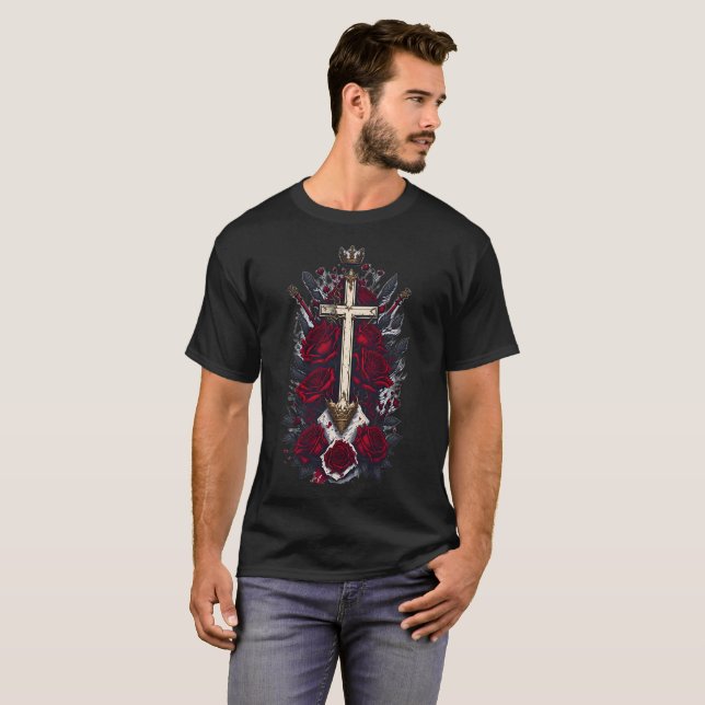 Tattoo gothic cross 7 T-Shirt (Front Full)