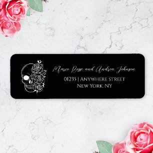 Tattoo gothic wedding return address