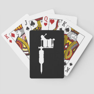 tattoo gun playing cards