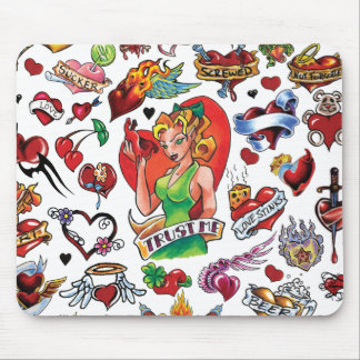 Tattoo Heart Mousepad