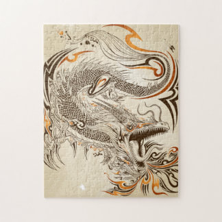 Tattoo Henna Tribal Dragon 10x14 Photo Puzzle