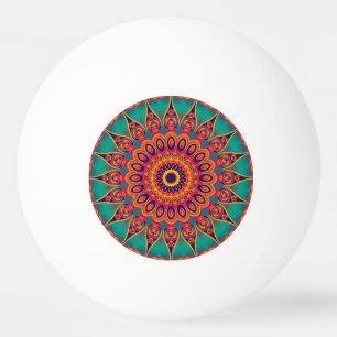 Tattoo Kaleidoscope Fractal II Ping Pong Ball