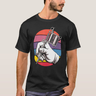 Tattoo Machine Retro Artist Tattooist Tattooed Pig T-Shirt