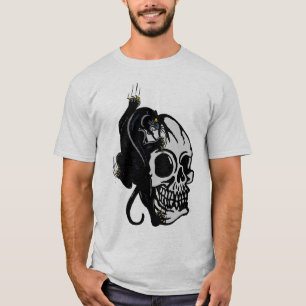 Tattoo panthere_noire_crane_tete_de_mort_old_schoo T-Shirt
