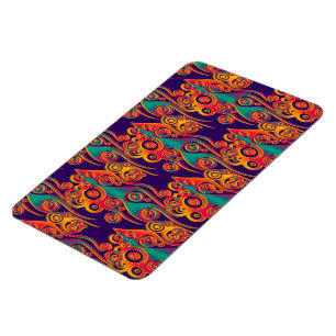 Tattoo Pattern Art - flames & circles Magnet