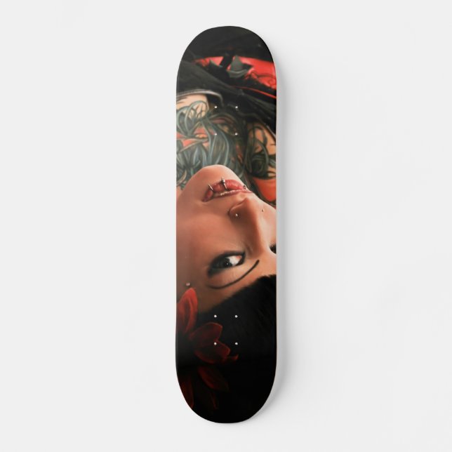 Tattoo Pin Up Skateboard (Front)