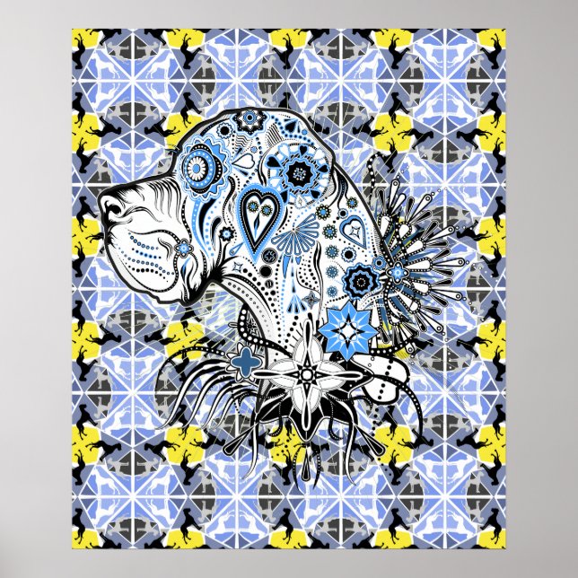 Tattoo poster “great dane " (Front)