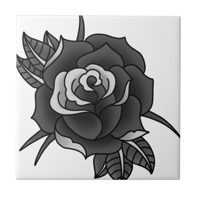 Tattoo Rose Tile (Front)