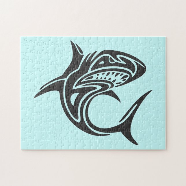 Tattoo Shark Jigsaw Puzzle (Horizontal)