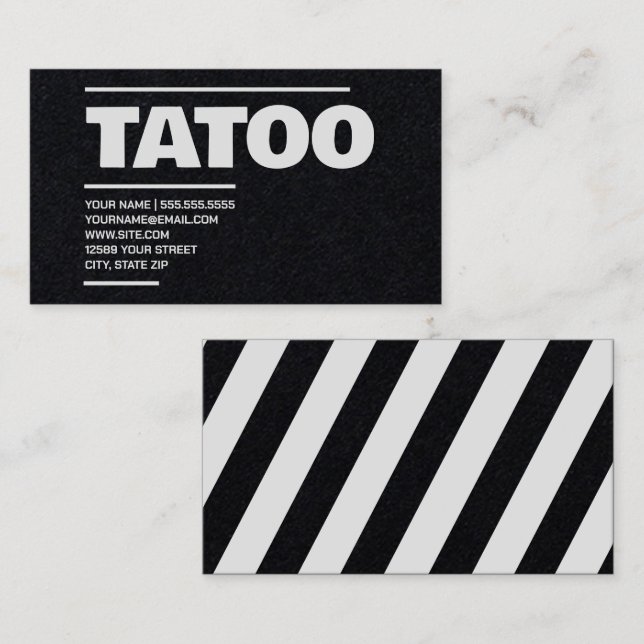 Tattoo Shop Business Card (Front/Back)