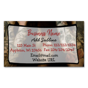 Tattoo Shop Business Information Magnetic Card