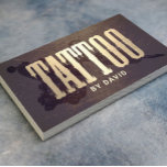 Tattoo Shop Tattoo Gun Vintage Gold Typography Business Card<br><div class="desc">Tattoo Shop Tattoo Gun Vintage Gold Typography Business Cards.</div>