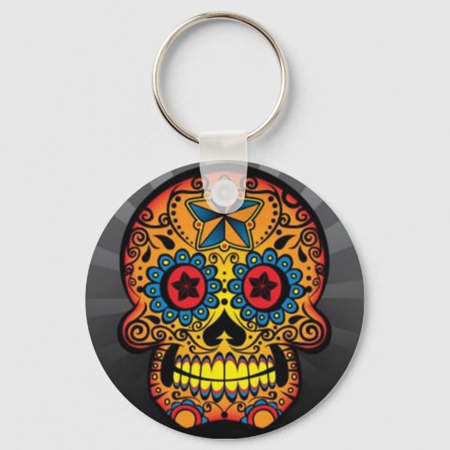 Tattoo Skull Key Ring (Front)