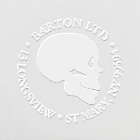 TATTOO SKULL ROUND RETURN ADDRESS envelope