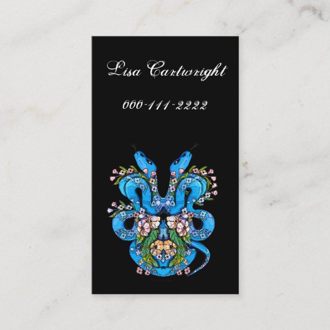 Tattoo Style Business Card (Front)