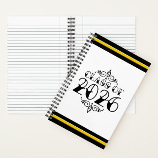 Tattoo-Style Class of 2026 Graduation Notebook