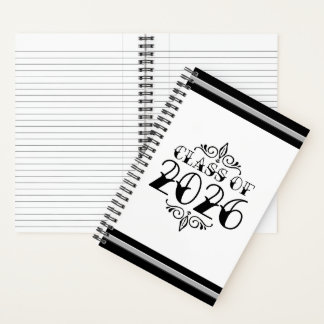 Tattoo-Style Class of 2026 Graduation Notebook