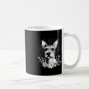 Tattoo Style Lover Fox Terrier Retro Dog Coffee Mug