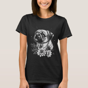 Tattoo Style Lover Pug Retro Dog T-Shirt