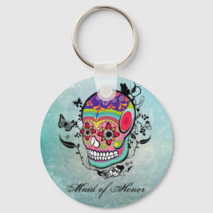 Tattoo Sugar Skull MOH Keychain