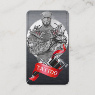 Tattoo Template Business Car Business Card