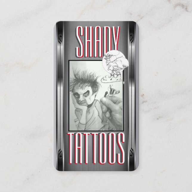 Tattoo  Template Business Card (Front)