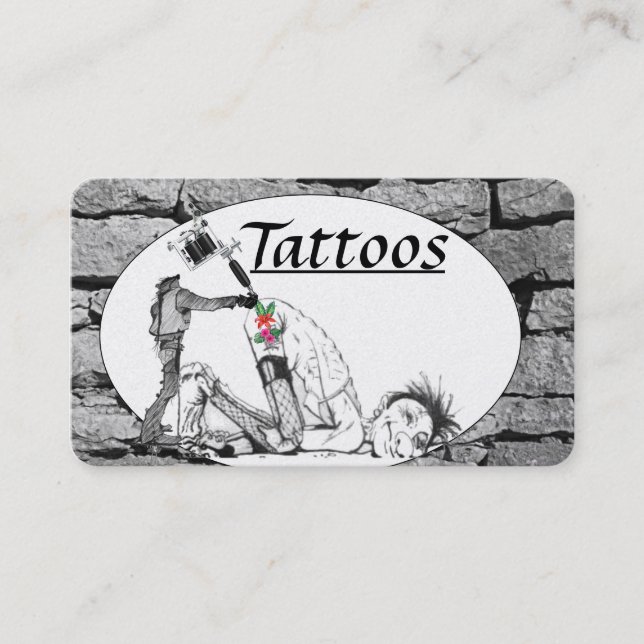 Tattoo Template  Business Cards (Front)