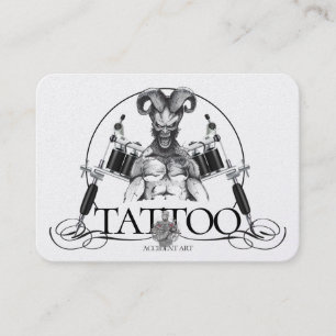 Tattoo Template Mighty, 3.5" x 2.5" Business Car Business Card