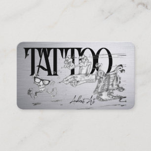 Tattoo Template Mighty, 3.5" x 2.5" Business Car Business Card