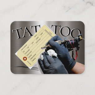 Tattoo Template Mighty, 3.5" x 2.5"   Business Car Card
