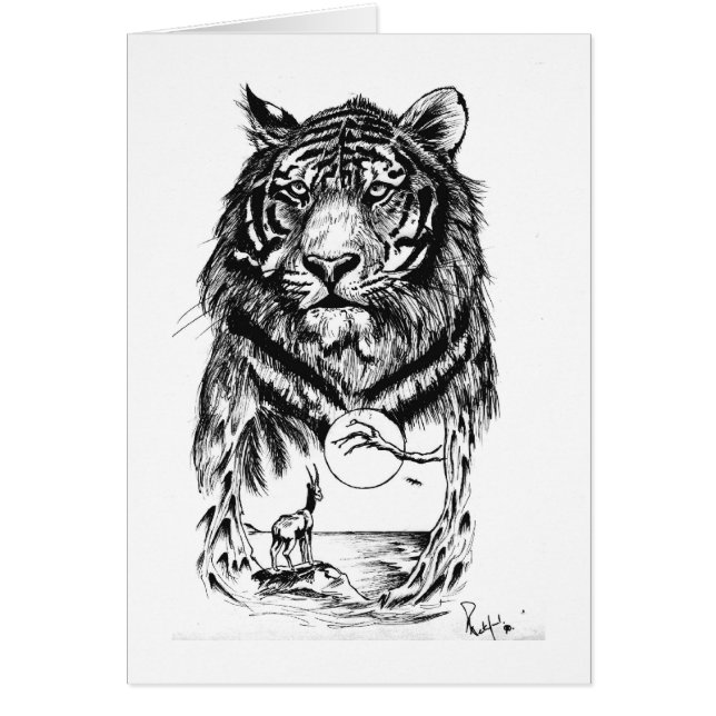 Tattoo Tiger Art (Front)