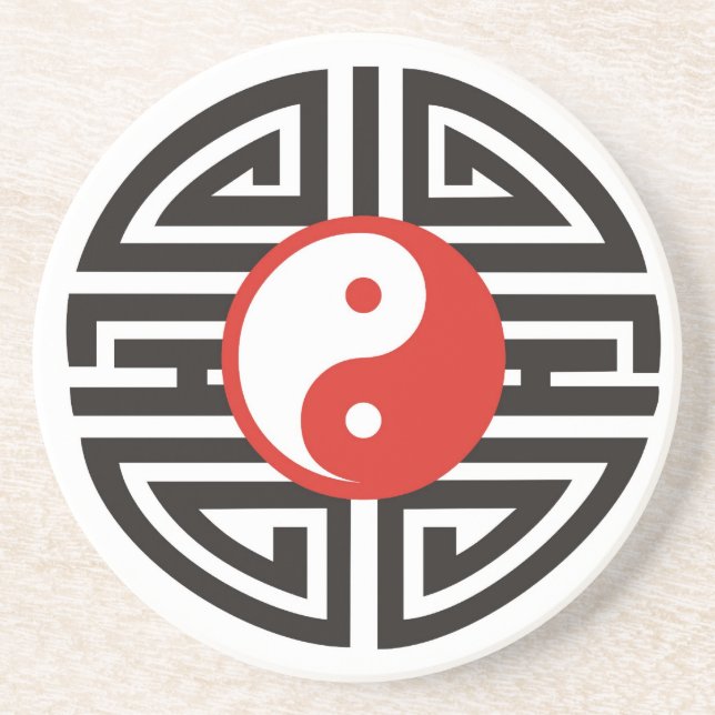 Tattoo Yin & Yang Coaster (Front)