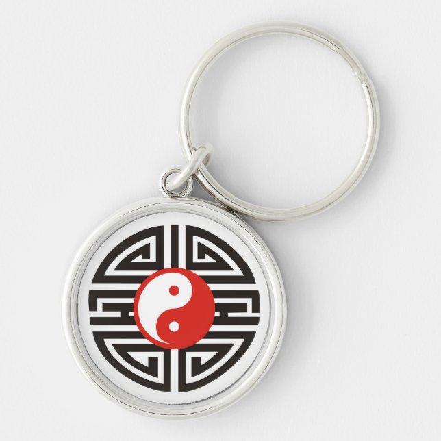 Tattoo Yin & Yang Key Ring (Front)