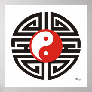 Tattoo Yin & Yang Poster