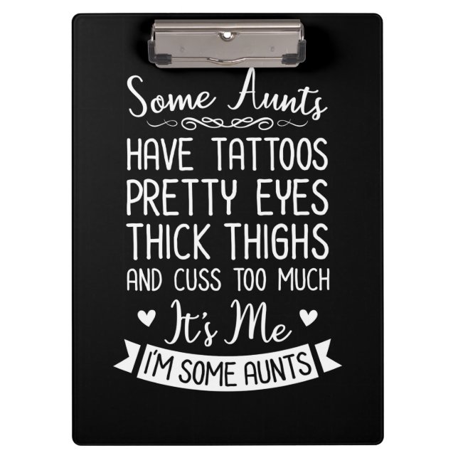 Tattooed Aunt Clipboard (Front)