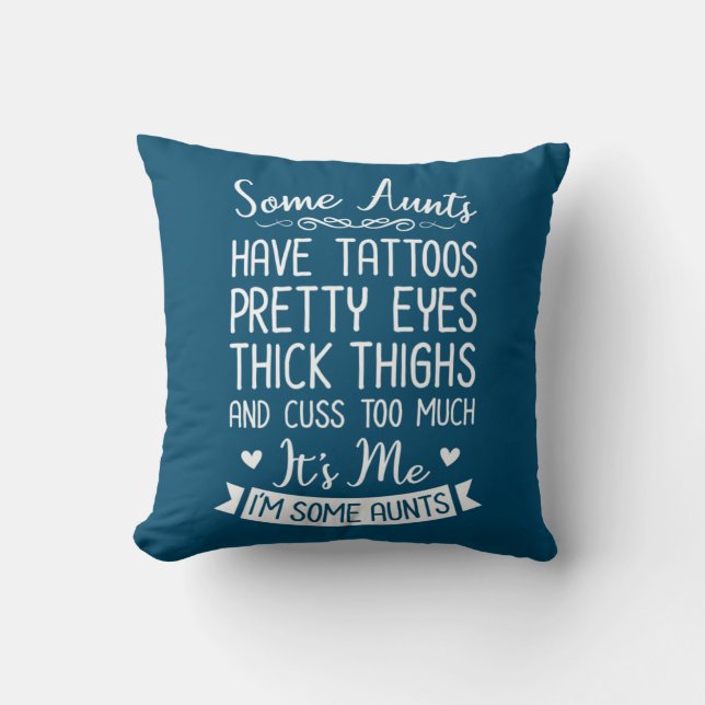 Tattooed Aunt Cushion (Front)