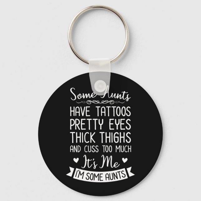 Tattooed Aunt Key Ring (Front)