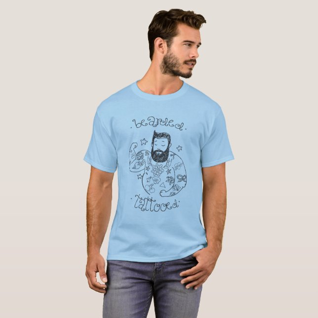 tattooed bearded T-Shirt (Front Full)